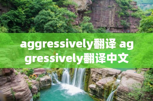 aggressively翻译 aggressively翻译中文
