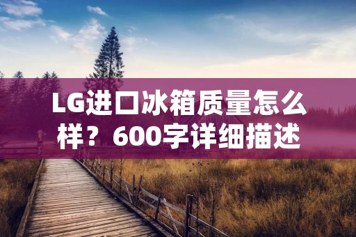 LG进口冰箱质量怎么样？600字详细描述