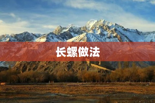 长螺做法:美味可口的螺肉料理 长螺做法:美味可口的螺肉料理