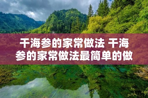 干海参的家常做法 干海参的家常做法最简单的做法