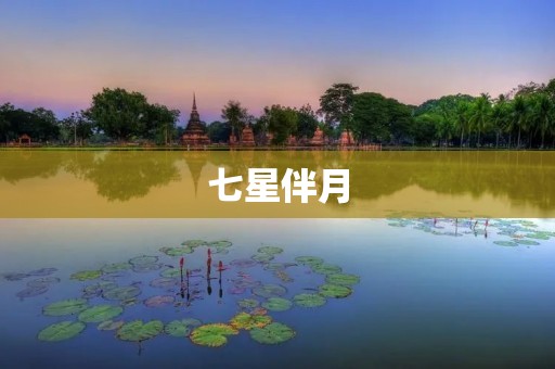 七星伴月:夜空中的绝美舞蹈