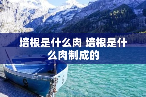 培根是什么肉 培根是什么肉制成的