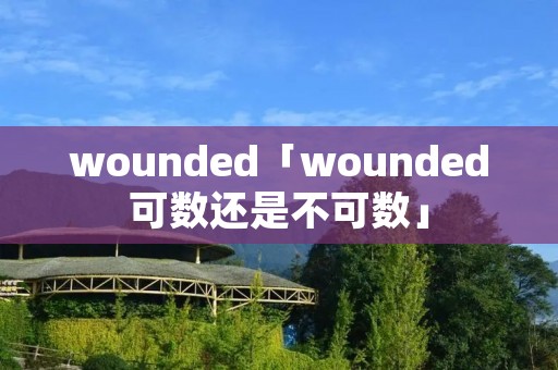 wounded「wounded可数还是不可数」 wounded「wounded可数还是不可数」
