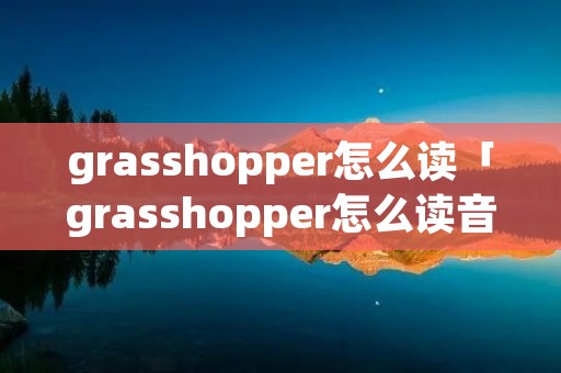 grasshopper怎么读「grasshopper怎么读音发音」