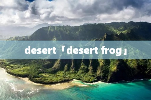 desert「desert frog」 desert「desert frog」