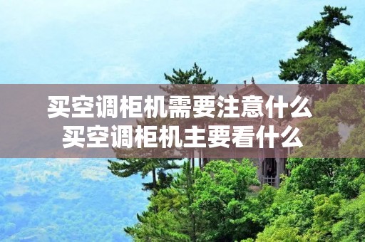 买空调柜机需要注意什么 买空调柜机主要看什么 买空调柜机需要注意什么 买空调柜机主要看什么