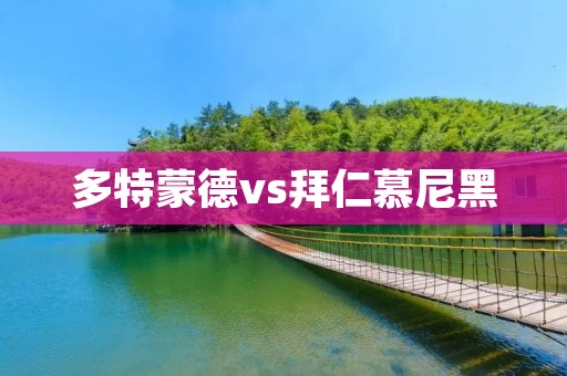 多特蒙德vs拜仁慕尼黑：德国足坛的巅峰对决