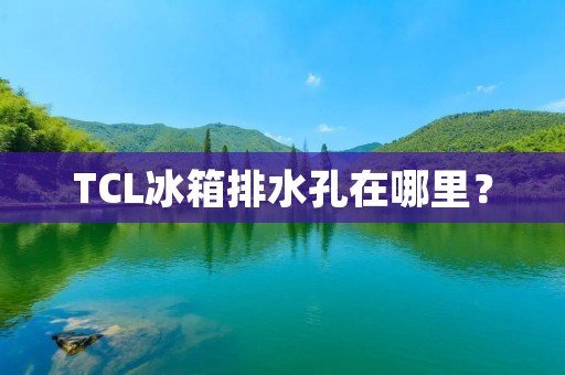 TCL冰箱排水孔在哪里? TCL冰箱排水孔在哪里?