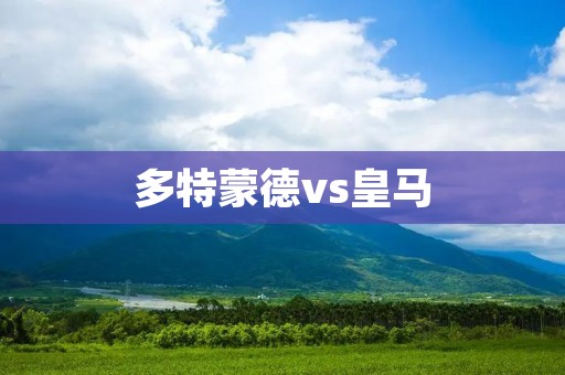 多特蒙德vs皇马:欧冠巅峰对决 多特蒙德vs皇马:欧冠巅峰对决