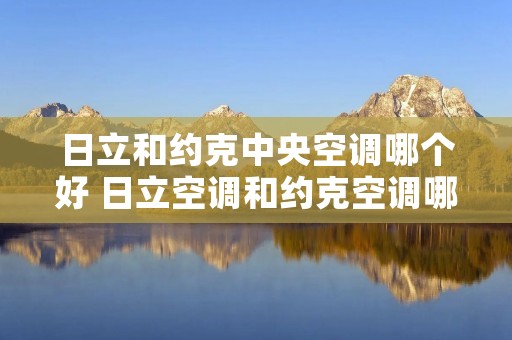 日立和约克中央空调哪个好 日立空调和约克空调哪个性价比高
