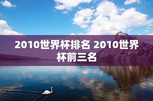 2010世界杯排名 2010世界杯前三名