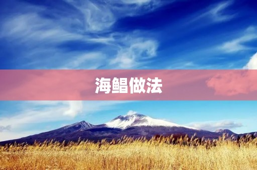 海鲳做法：美味佳肴的制作秘籍