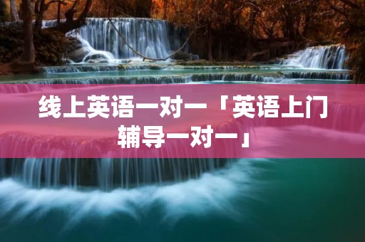 线上英语一对一「英语上门辅导一对一」