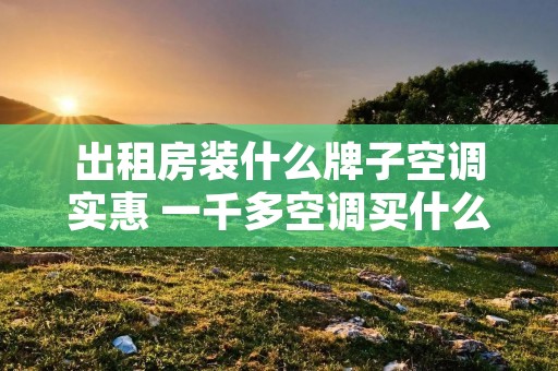 出租房装什么牌子空调实惠 一千多空调买什么牌子好 出租房装什么牌子空调实惠 一千多空调买什么牌子好