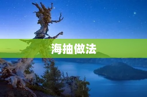 海抽做法：美味鲜香的海抽料理
