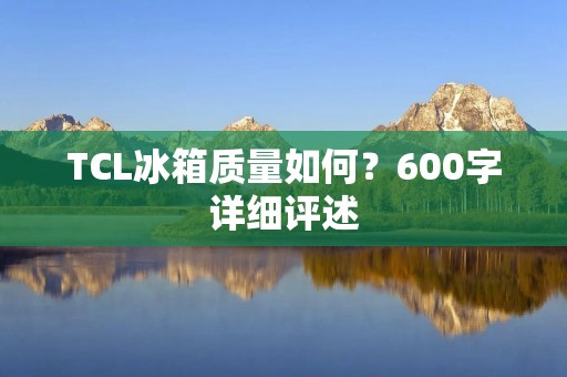 TCL冰箱质量如何？600字详细评述