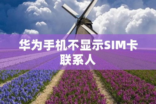 华为手机不显示SIM卡联系人：解决方法和注意事项