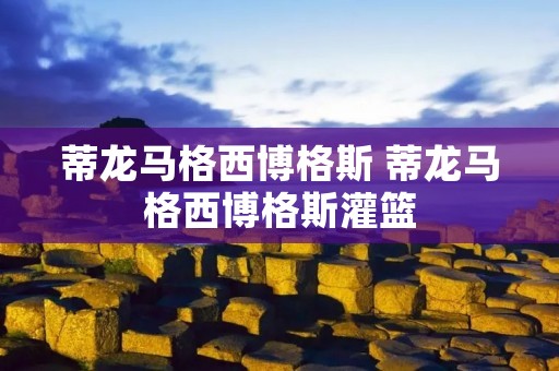 蒂龙马格西博格斯 蒂龙马格西博格斯灌篮 蒂龙马格西博格斯 蒂龙马格西博格斯灌篮