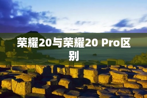 荣耀20与荣耀20 Pro区别：性能、相机和设计的差异