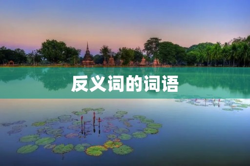 反义词的词语:扩展视野,丰富词汇