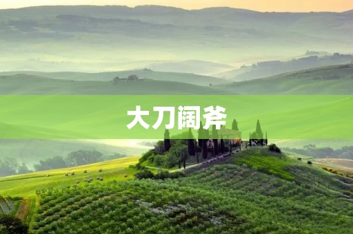 大刀阔斧:改革开放的伟大历程