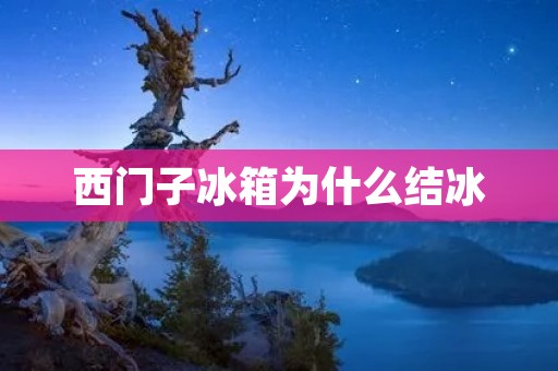 西门子冰箱为什么结冰