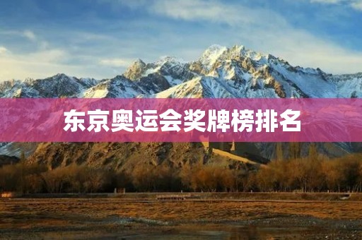 东京奥运会奖牌榜排名:各国奋力争夺冠军荣耀 东京奥运会奖牌榜排名:各国奋力争夺冠军荣耀