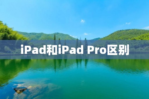 iPad和iPad Pro区别：功能、性能和适用场景的比较