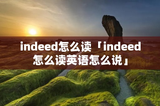 indeed怎么读「indeed怎么读英语怎么说」 indeed怎么读「indeed怎么读英语怎么说」