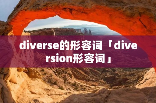 diverse的形容词「diversion形容词」