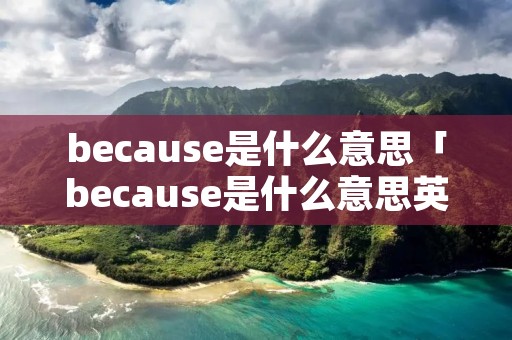 because是什么意思「because是什么意思英语」
