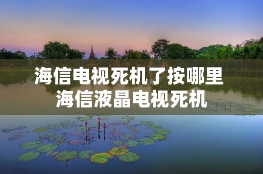 海信电视死机了按哪里 海信液晶电视死机