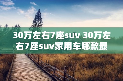 30万左右7座suv 30万左右7座suv家用车哪款最好 30万左右7座suv 30万左右7座suv家用车哪款最好