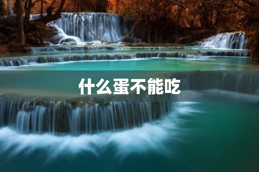 什么蛋不能吃