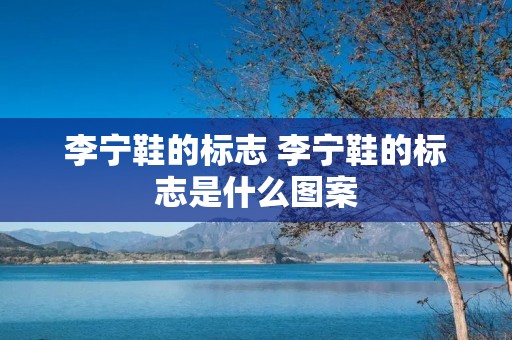 李宁鞋的标志 李宁鞋的标志是什么图案 李宁鞋的标志 李宁鞋的标志是什么图案