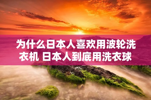为什么日本人喜欢用波轮洗衣机 日本人到底用洗衣球吗