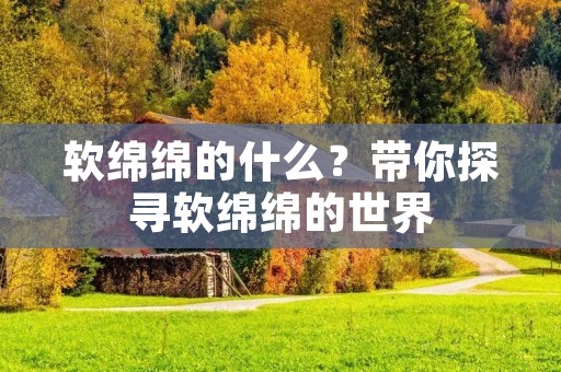 软绵绵的什么?带你探寻软绵绵的世界