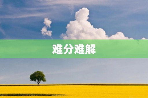难分难解:揭示人生中的困惑与迷茫