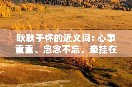 耿耿于怀的近义词: 心事重重、念念不忘、牵挂在心、记忆犹新、难以释怀