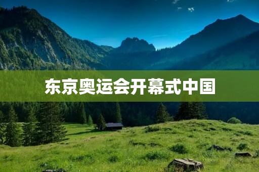 东京奥运会开幕式中国：文化交融的盛会