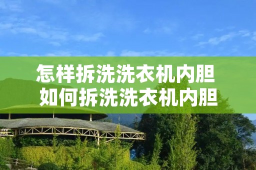 怎样拆洗洗衣机内胆 如何拆洗洗衣机内胆