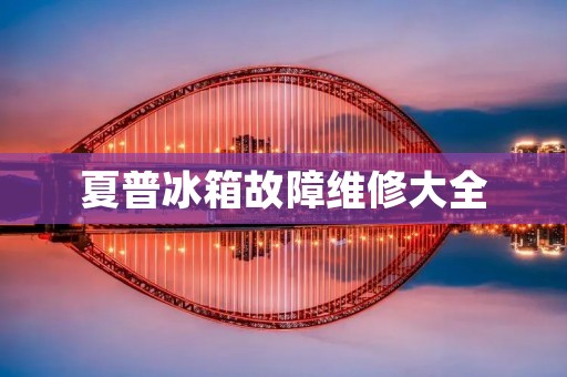 夏普冰箱故障维修大全 夏普冰箱故障维修大全