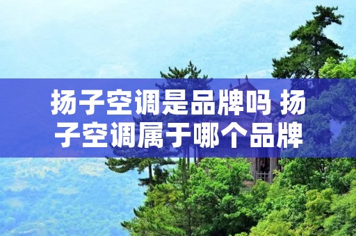 扬子空调是品牌吗 扬子空调属于哪个品牌