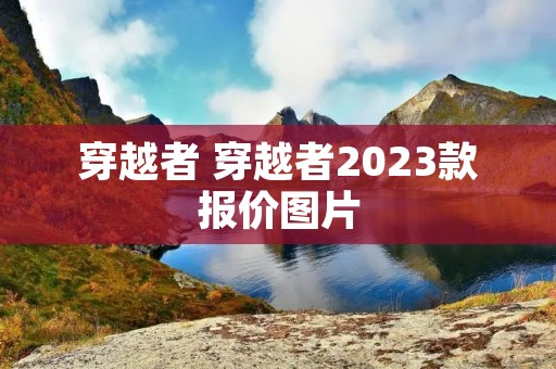 穿越者 穿越者2023款报价图片
