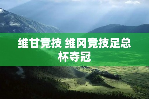 维甘竞技 维冈竞技足总杯夺冠 维甘竞技 维冈竞技足总杯夺冠