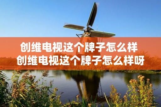 创维电视这个牌子怎么样 创维电视这个牌子怎么样呀