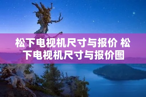 松下电视机尺寸与报价 松下电视机尺寸与报价图