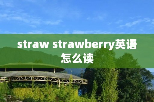 straw strawberry英语怎么读