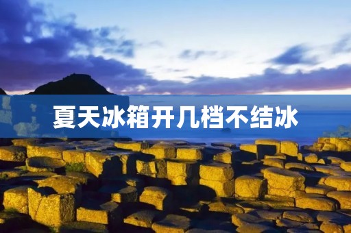 夏天冰箱开几档不结冰