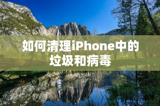 如何清理iPhone中的垃圾和病毒